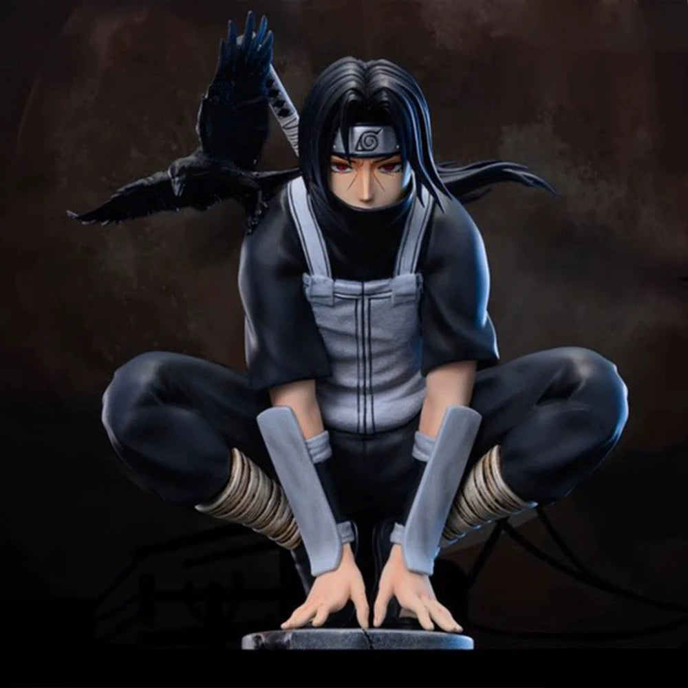 23cm Anime Naruto Anbu Uchiha Itachi Tsukuyomi Sharingan Squatting Figure Pvc Model Decoration Collection Toy Gift Ship 23cm Anime Naruto Anbu Uchiha Itachi Tsukuyomi Sharingan Squatting Figure Pvc Model Decoration Collection Toy Gift Ship